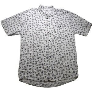 VTG 90s Ringo Sport Men Rayon Abstract Graphics Print Short Sleeves Shirt Medium